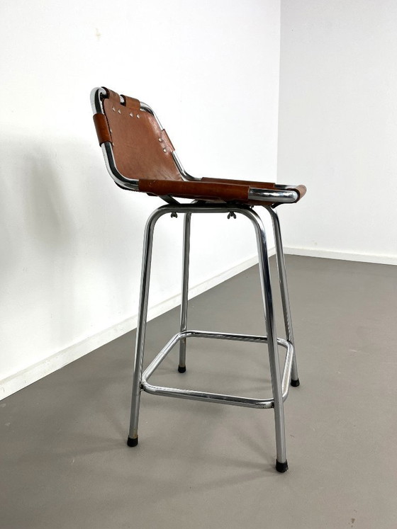 Image 1 of Taburete bajo de bar Les Arcs de mediados de siglo, diseñado por Charlotte Perriand, Francia, 60.