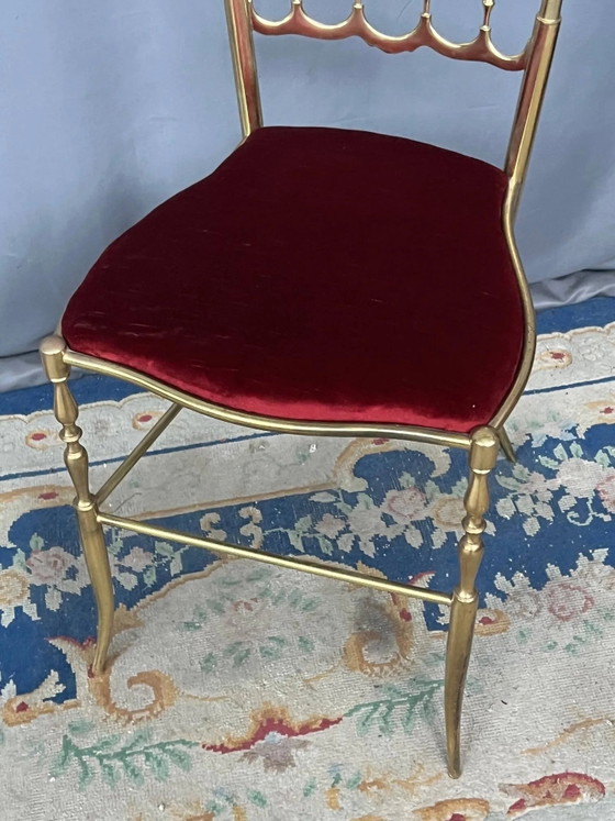 Sedia Chiavari, design. Bronzo massiccio. – Sedie da pranzo, Bronze, Vintage (photo 4 of 5)