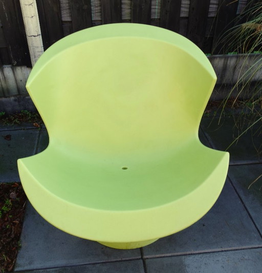 Karim Rashid Kite lounge chair voor Label 2004 limegroen