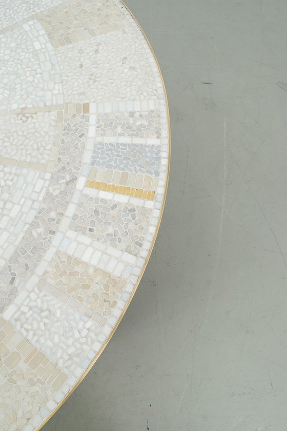Image 1 of Tavolino da caffè in mosaico di Berthold Müller degli anni Cinquanta