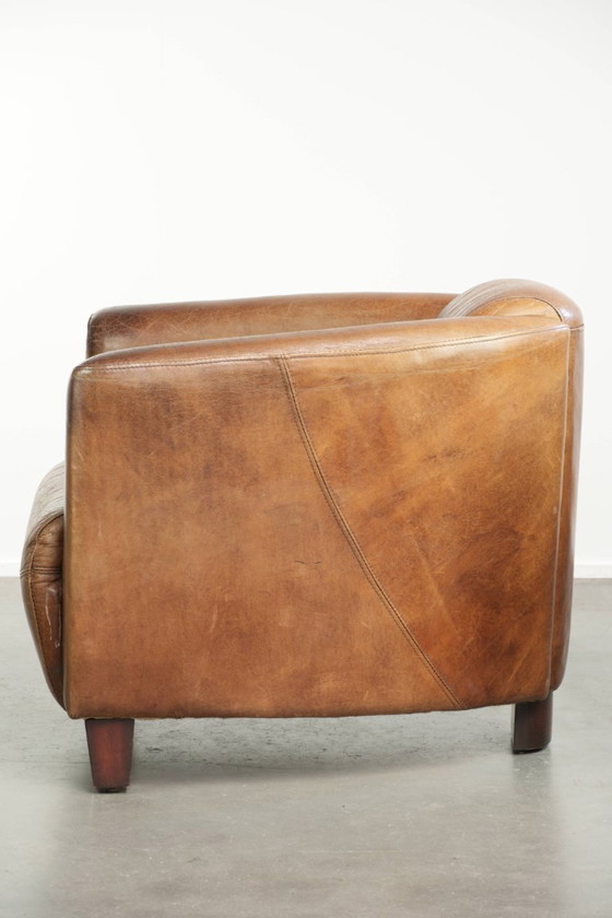 Zeitloser cognacfarbener Rindsleder Aviator Design Sessel – Leather (photo 5 of 13)