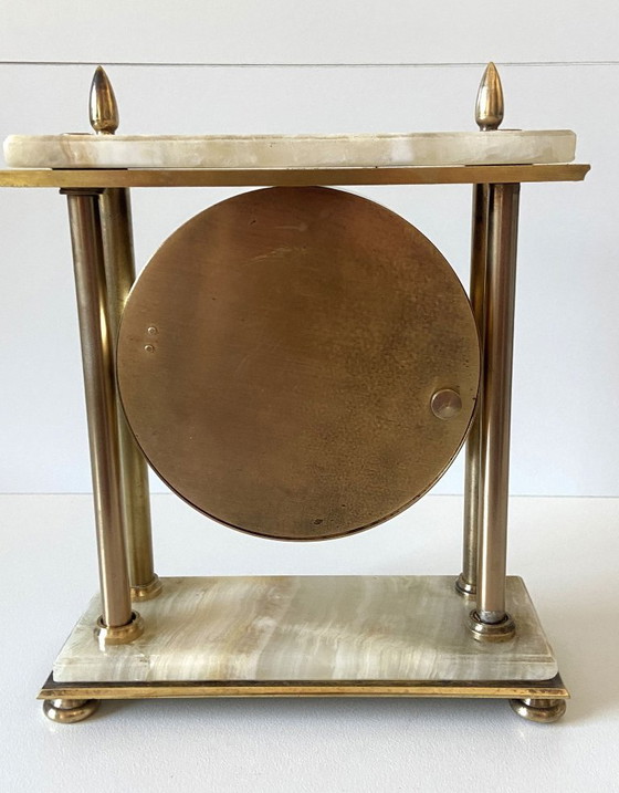 Image 1 of Orologio da camino vintage, orologio da portico, con protagonista, realizzato in Francia, stile Art Déco Luigi XVI