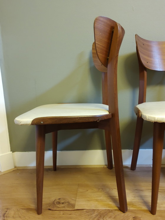 Image 1 of 2 chaises Mid Century en teck des années 60