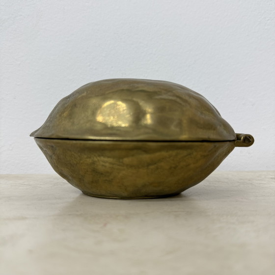 Image 1 of Brass Walnut Shaped Nut Cracker, 1970s