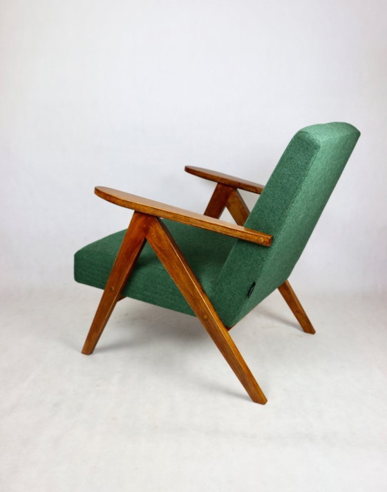 Image 1 of B-310 VAR-Sessel aus grünem Fischgrät-Tweed, 1970er Jahre