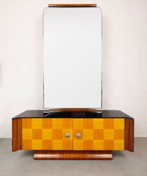 Miroir avec toilettes cosmétiques « Échiquier »
