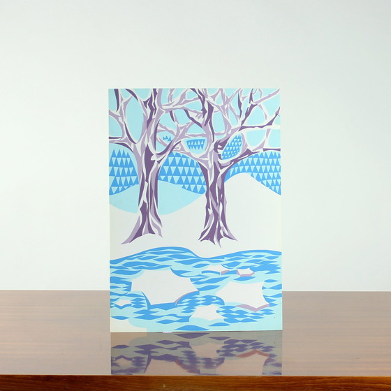 Image 1 of Panneau mural vintage tchécoslovaque de style Pop Art (années 1960)