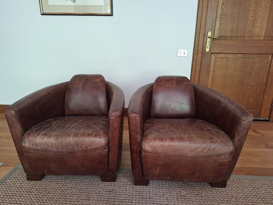 Image 1 of Poltrone vintage in pelle (2x)