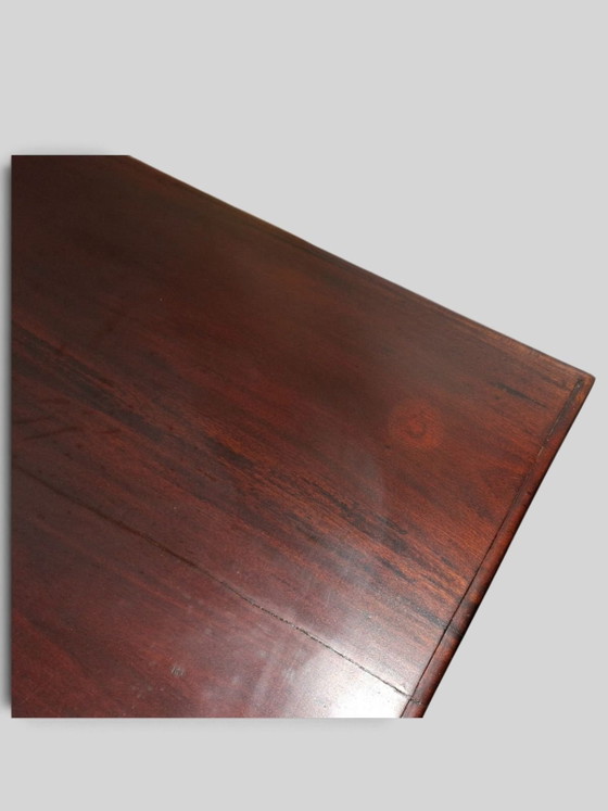 Classic mahogany sidetable, wall table, console, minor non-disruptive lacquer damage, dimensions 180x50cm and (photo 4 of 6)