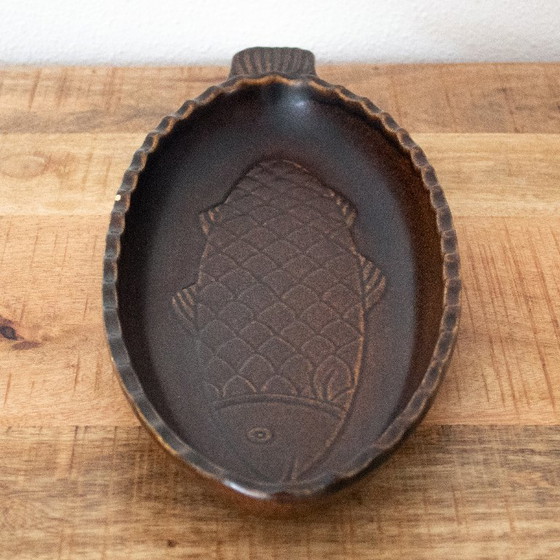 Image 1 of Ciotola vintage in ceramica a forma di pesce, prodotta da Friesland Melitta, Germania, utensili da cucina degli anni '70.