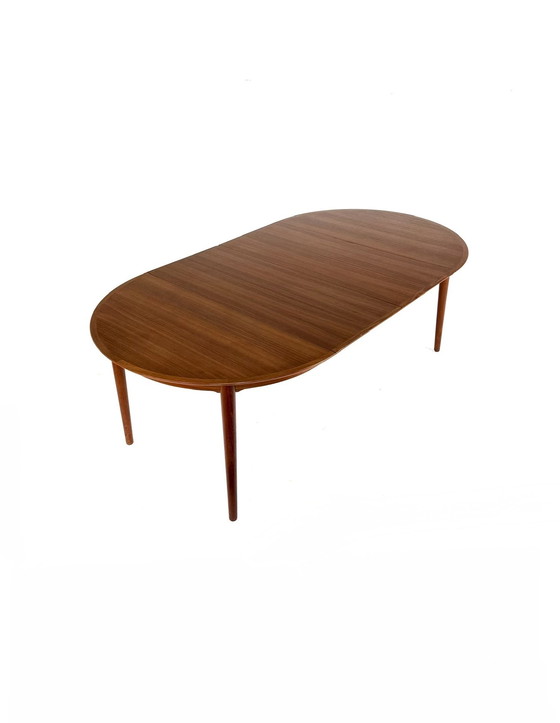 Image 1 of Vintage extendable Danish teak dining table, 1960s