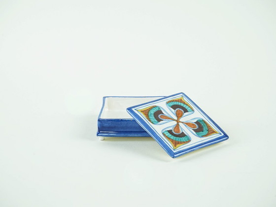 Image 1 of Toscari ceramic box, Italian design, 1970s, production: Italy