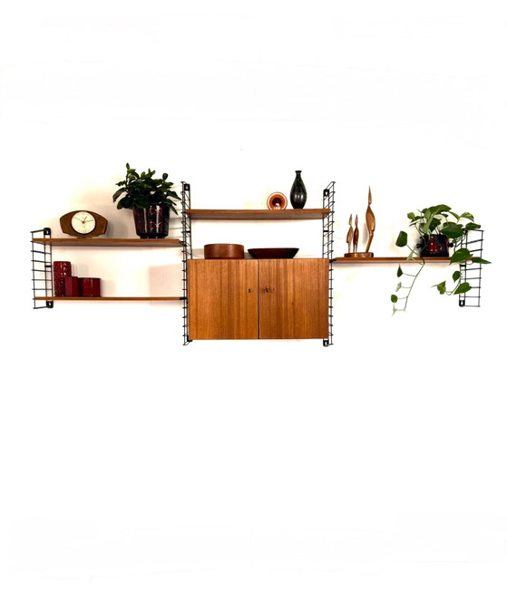 Sistema a parete modulare vintage in teak, Musterring ‘60 – Armadi a muro, Legno, Metallo (photo 12 of 14)