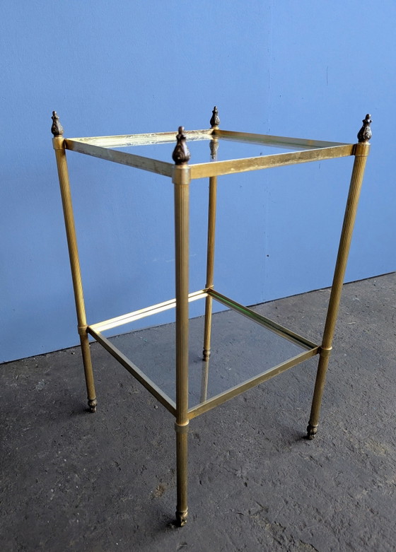 Mesa auxiliar – Maison Jansen, Mesas auxiliares, Bronze, Glass (photo 4 of 14)