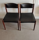 2x vintage eetkamerstoelen 