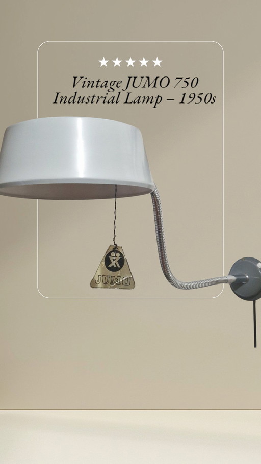 Vintage JUMO 750 industrial lamp - 1950s 