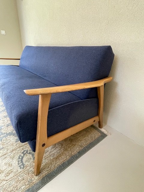 1960s Mid - Century Sofa / Daybed with sleep function.