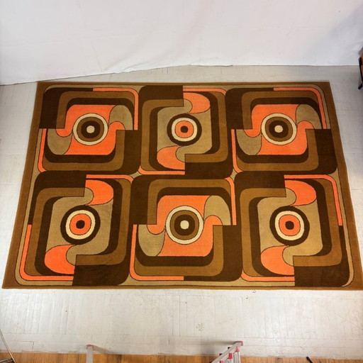Fekete Ferenc Farao “Latex” Carpet, 1974 – Hungarian Design