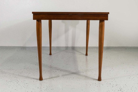 Uitschuifbare vintage eettafel ontworpen door M. Grabiński, Polen, jaren 60 – Wood (photo 9 of 15)