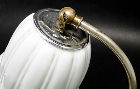 Bedside Lamp from Polam, Italy, 1950s – Table lamps, Glass, Metal (photo 6 of 6)