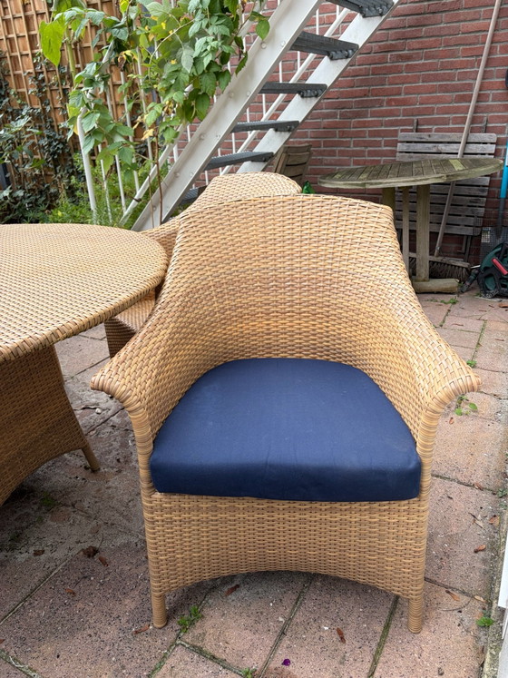 Set da giardino Dedon con cuscini – Tessile, Vimini (photo 2 of 6)