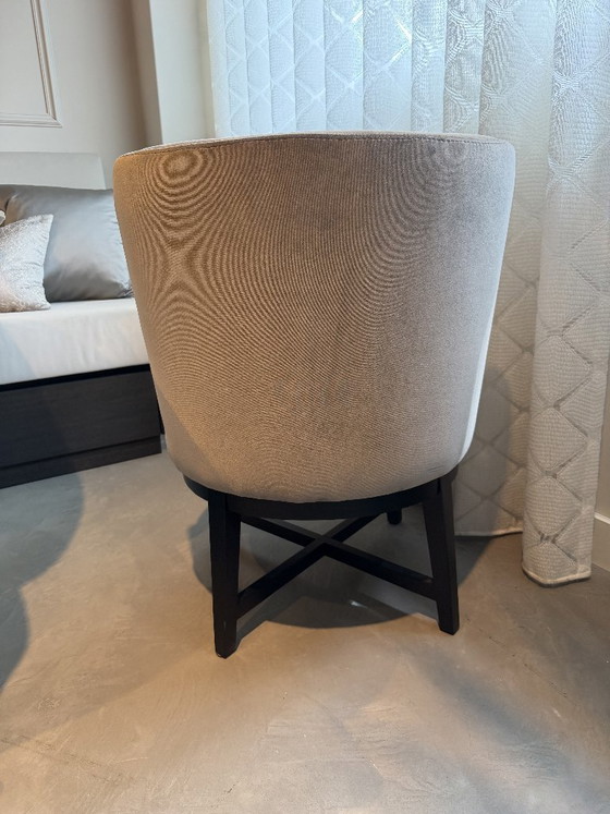 4 Dining Armchairs Manufacturer Keijser & Co Model Nolita – Dining chairs, Velvet, Wood (photo 4 of 5)
