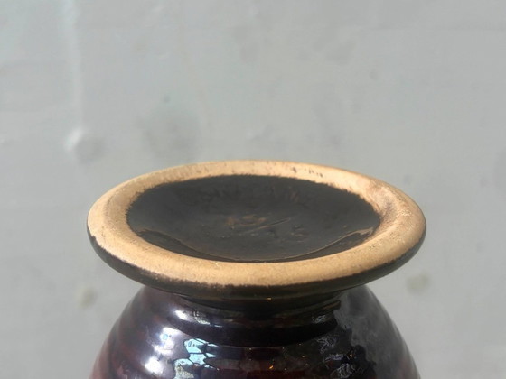 Vintage Ceramic Handled Vase by Bay Model 92-15 (photo 8 of 12)