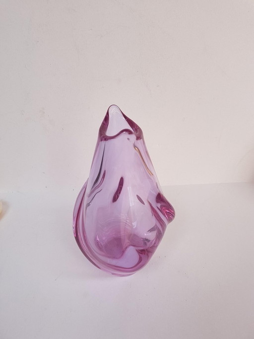 Vase en verre d'art de Klinger Miroslav