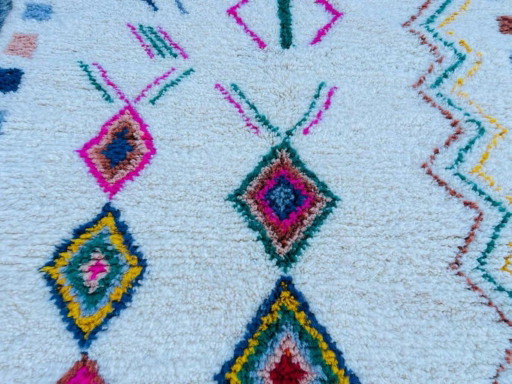 Authentic Handwoven Berber Moroccan Rug 200cmx280cm – vloerkleden en tapijten, Cotton (photo 2 of 10)