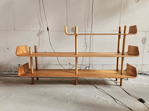 Room divider, stick cabinet by Willem Lutjens for Gouda de Boer, 1950s Dutch Design