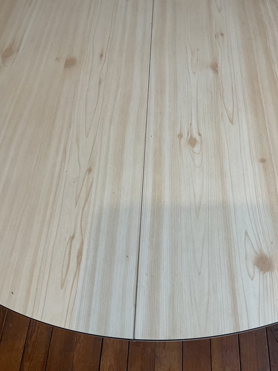 Image 1 of 70's Dining Table with Extendable Leaf