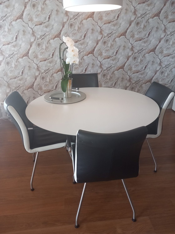 4 Sedie da pranzo Shine – rvs, Pelle (photo 5 of 5)