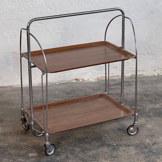 Image 1 of DDR Folding Service Trolley, 1970