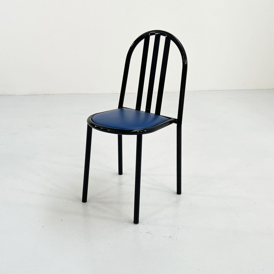 Image 1 of Chaise No.222 en tissu bleu par Robert Mallet-Stevens pour Pallucco Italia, 1980S