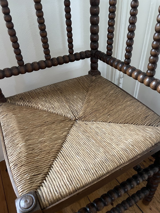 Image 1 of Mooie oude Bobbin hoeksteen