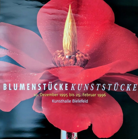 Image 1 of Kunstwerken Met Bloemen: Van de 17e Eeuw tot Heden. Poster Kunsthalle Bielefeld 1995