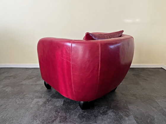 Image 1 of REGENT Club Chair Lounger Chair van Lambert, leer Toscana Rood