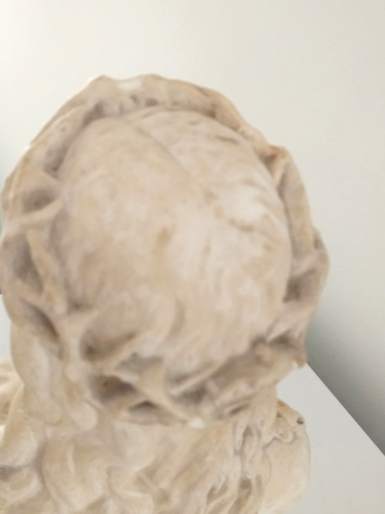 Gipsen Buste Christus met Doornen 30 cm Togneri – Kunst, Other (photo 11 of 14)