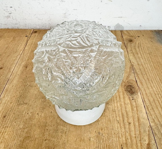 Image 1 of Vintage witte porseleinen plafondlamp, jaren 70