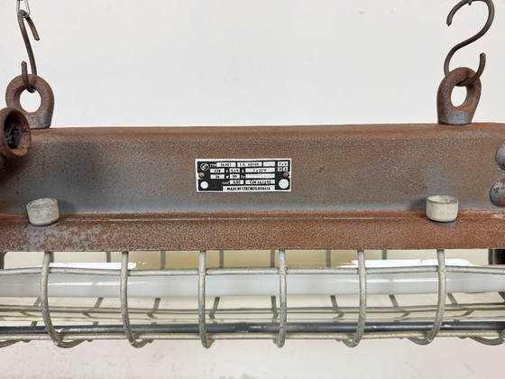 Image 1 of Lampada a sospensione industriale grigia di Elektrosvit, anni '70