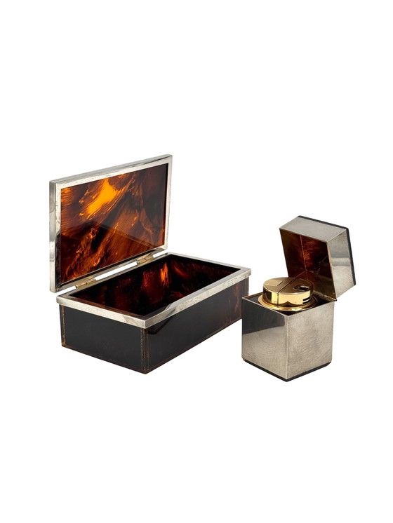 Image 1 of Hollywood Regency Luxury Smoking Set, Italy 1970