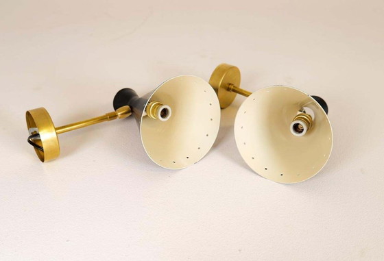 Image 1 of Coppia di applique moderne in stile Stilnovo, luce a parete