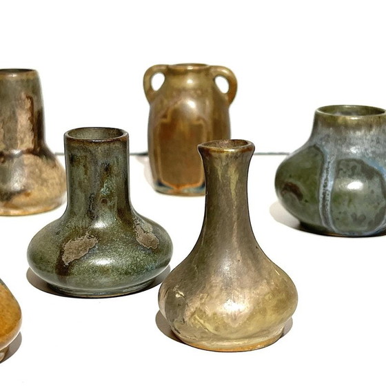 Miniatuur Vazen van Denbac & Charles Greber, Set van 7 – Ceramic, Art Deco (photo 5 of 20)