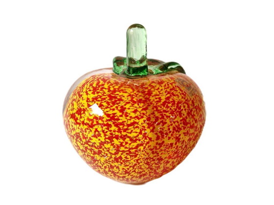 Image 1 of Johansfors Sweden - Solid "Astrakan" apple by Luigi Barbaro - Signed