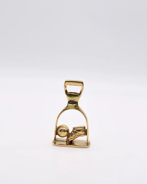 Vintage-Flaschenöffner aus Messing in Fußballform – Das perfekte Geschenk für Sportbar-Accessoires