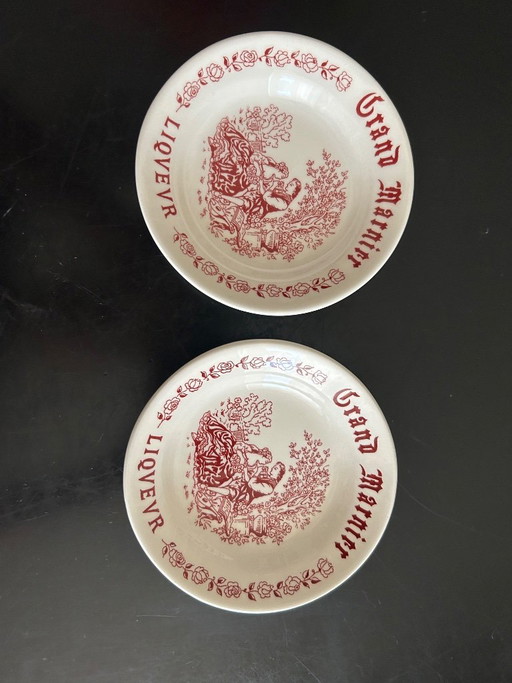 8 Gien earthenware bowls "Grand Marnier" – servies, Porcelain (photo 2 of 10)
