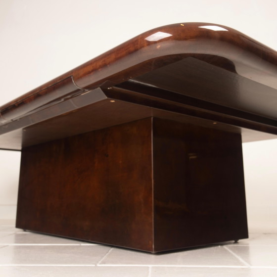 Table basse modèle 2315 en parchemin par Giorgio Tura pour Aldo Tura Milano, 1980 – Tables basses (photo 14 of 27)