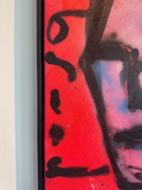 Herman Brood (1946-2001), Acrylique et spray sur toile, King, Signé – Objets d'art, Canvas (photo 3 of 5)