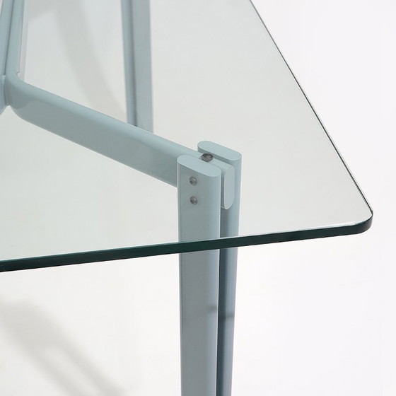 Image 1 of Table with rectangular glass top by Bruno Brunati and Carlo Zerbaro for Cidue, 1980s