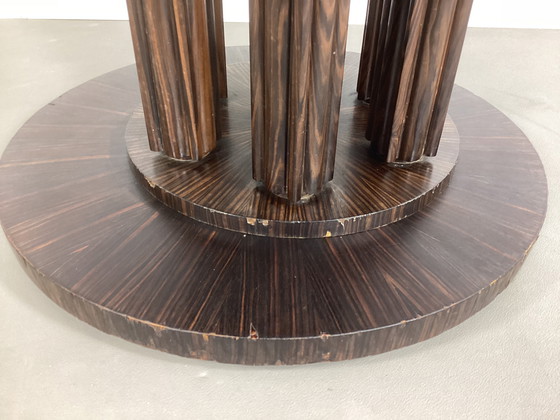 Image 1 of Rare Amsterdam School Art Deco rosewood table